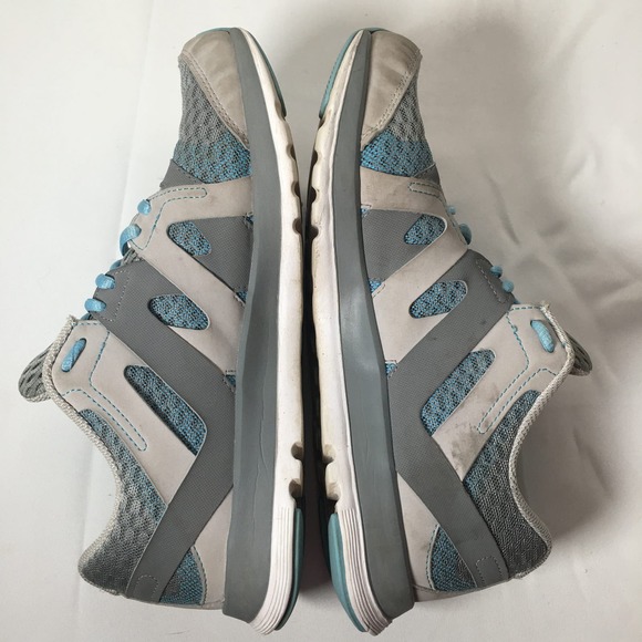Reebok Sublite Duo Flow Running Sneaker Gray and Teal Lace Up Shoe Size 9 - Picture 6 of 8